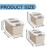 Airtight Pet Food Storage Container with Measuring Cup, 12-15 Lb Capacity Dog & Cat Bin, Food-Grade V1370-AZ4-12367