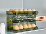 30 Count Flip Fridge Egg Tray Container PET Auto Keep Eggs Fresh Flip Egg Tray Container for V1294-YM0901-3118230244811
