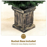 Jingle Jollys Christmas Tree 1.2M LED Potted Xmas Tree Party Decor 8 Light Modes XM-TR-4FT-GR-LED-POT