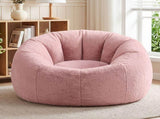 Artiss Bean Bag Chair Cover Soft Faux Fur Beanbag Cover Large Round Stuffed Animal BD-COVER-ROUND-PK