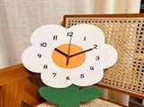 Flower Shaped Wall Clocks for Kids Cartoon Cute Exquisite Silent Wall Clock for Living Rooms Offices V1294-YM0703-3115230027412