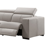 Washington Genuine Leather 6 Seater Corner Sofa With 2 Electric Recliners And Reversible Console V43-SOF-WSHTN-CR