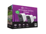 Connect 2K Outdoor Security Camera Twin Pack V1031-CSH-2KODCT911