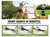 Outdoor Portable Volleyball Net System, Adjustable Height Steel Poles, Professional Volleyball Set V952-PQWTZ323YCGGF6Y0EV0