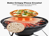 Pizza Stone, 508 x 355 mm Rectangular Cordierite Pizza Stone, Extra Large Baking-Stone with PP V952-PSSJQSJX2014UO3YE001V0
