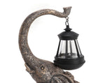 Elephant Statue Solar Powered LED Warm Light with Lantern Elephant Figurines for Gift Garden V1294-YM0901-3119230188111