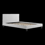 Double PU Leather Bed Frame White V63-761205