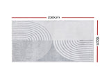 Artiss Rug 160x230cm Area Rug Washable Mat Large Carpet Faux Rabbit Fur Cyril FLR-FFUR01-160X230-WHBK