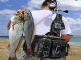 Camouflage Fishing Waist Bag Large Capacity Multi-layer Partition, Side Pockets & Winding Strap V1232-YDXKB003
