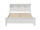 Artiss Bed Frame Double Size Wooden with 3 Shelves Bed Head White WBED-G-S1-D-ABC