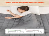 Weighted Blanket, 11 kg, 2235 x 2640 mm King Size, Cooling Breathable Heavy Blanket with Glass V952-JZMTDLBT25LBE74QP001V0