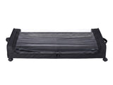 Levede 2x Under Bed Storage Containers for Shoe and Apparel Clear-Lidded Black SO1032-BK-2PC-AU