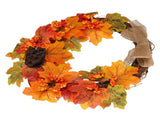 Artificial Fall Wreath Door Hanging Maple Leaf Wreath Garland Home Festival Decoration V1294-YM0710-3115210132811