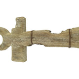 Handcrafted Anchor Wall Hanging w 3 Hooks 63cm V637-12812ANC