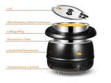 10L Restaurant Electric Buffet Food Warmer Commercial Food Warmers Soup Warmer Black V324-ELCPOT-10LBK