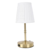 Cordless LED Table Lamp USB Touch Control Dimmable Fabric Shade Table Lamp for Bedroom V1294-YM0901-3119250081311