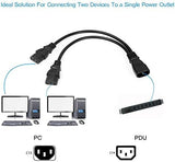 4-Pack UPS Server Y Splitter C14 to 2 x C13 Power Extension Cable V1259-DP01-A-578