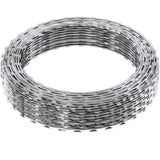 Razor Wires, 98 ft Razor Barbed Wire, 2 Rolls Razor Wire Fencing Razor Fence, Double Spiral Razor V952-JSSWDPCS98YCM0CYFV0