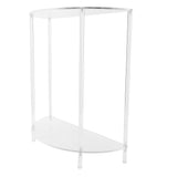 Acrylic Side Table Semiellipse 2 Tier Small Nightstand for Living Room Bedroom Bedside Wall V1294-YM0901-3116240035011