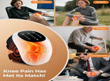 Cordless 360&deg Knee Massager 3 Intensity Levels, Comfortable Wrap Design for Athletes, Seniors & V1107-KNEE MASSAGER