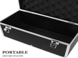 Black Aluminum Alloy Hard Shell Tool Case with Carry Handle for Electronic Technicians and V1370-AZ4-10916