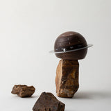 Rotating Perpetual Calendar Vintage Wooden Desk Ornament Solid Black Walnut Handcrafted Portable V1237-ZY-924-405