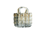 Glass Vase Transparent Hand Basket Living Room Flower Arrangement Creative Bag Fish Tank V1294-YM0521-230531MQ05-5