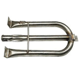 U Shaped Gas Grill Burner Tube Stainless Steel Adjustable Universal Replacement for Gas Grills V1189-LC-HW-00439