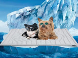 2 Pack Large Dog Cooling Mat 122x71cm - Reversible Self Cooling & Warm Pet Bed Pad - Granny Grey & V888-ELOSUNG41348