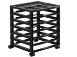 Scrapbook Rolling Storage Cart, 6-Tier Large Capacity with Organizer Top, Black Frame with 4 V952-JTZCCHTZ6CJT39QSVV0