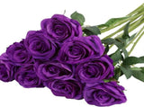Artificial Silk Roses 25-Piece Bouquet Wedding Decorations Family Gathering - Orange - Size L V1347-DSZ-001-001-ORG-L