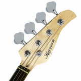 Karrera 39in Electric Guitar Bass Music 4-String Instrument Full Size Black GTR-JB2-15W-BK