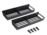 2PCS Magnetic Spice Rack for Refrigerator Strong Magnetic Shelf with 4 Removable Hooks for Holding V1294-YM0901-3118240180211