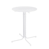 Gardeon Outdoor Bar Table Round Folding Desk Top 109cm Patio Furniture White FF-TABLE-SL-WH