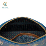 PIP Studio Petites Fleurs Dark Blue Small Triangle Cosmetic Bag V442-HIN-MISC-COSMETICFLEURSS-DARKBLUE-TR