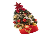 Tabletop Pine Tree Exquisite Artificial Mini Pine Tree for Home Room Holiday Party Decor 17.7in V1294-YM0901-3115240095111