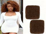 2Pcs Afro Kinky Curly Human Hair Bulk 12inch for Extensions, Braiding, Mini Twists, Crochet & V1192-AZ-W-18031