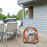 Drum Fan 24 Inch High Velocity Industrial Use 3-Speed 8600CFM for Warehouse V952-GYLSFS24YCACTZXEZV3