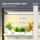 VEVOR Plant Stand with Grow Lights 6 Tiers 150W 180 cm Tall Plant Grow Shelf V952-GNZWJ180CM75DH4U1V3