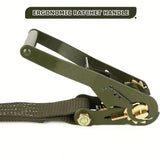 Green White cargo tie-down straps, heavy-duty straps, truck straps, trailer straps, car straps, V1347-804-WHI-06342