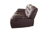32 Seater Recliner Sofa In Faux Leather Lounge Couch in Brown V43-SET-FAN-3+2-BR