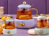 Portable Electric Kettle Stew Cup 450ML Health Cup Mini Slow Cooker Kettle Office Flower Teapot V1294-YM0703-3118230067813