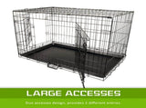 Wire Dog Cage Foldable Crate Kennel 30in with Tray V274-PET-WC30