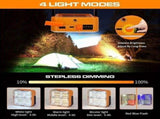 Mini Solar Rechargeable Multifunctional Searchlight, Solar Flashlight Rechargeable, Orange Flood V1366-AZ2-W-11594