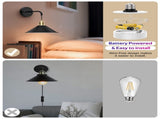 Battery Operated Sconce, Wireless Lights Set of 2, 13 RGB Colors Dimmable Battery Powered V1171-CB-WLPD-B-RGB-BO2