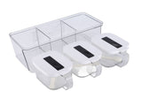 Seasoning Organizer Box Wall Hanging Space Saving Automatic Opening Closing Plastic Spice Pots for V1294-YM0901-3118240039811