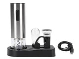 Electric Wine Opener Set Automatic Bottle Opener Tool Rechargeable with Foil Cutter Wine Aerator V1294-YM0901-3118250023511