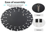 Silver Sunburst Round Wall Mirror V767-JJ-XM768-V1