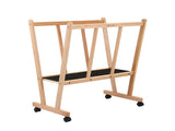 Artiss Display Wooden Print Rack with Castors-Canvas Drying & Storage Rack for Panels, Posters, ASR-OPEN-LW