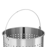 SOGA 2X 50L 18/10 Stainless Steel Perforated Stockpot Basket Pasta Strainer with Handle PASTAINSERT3904X2